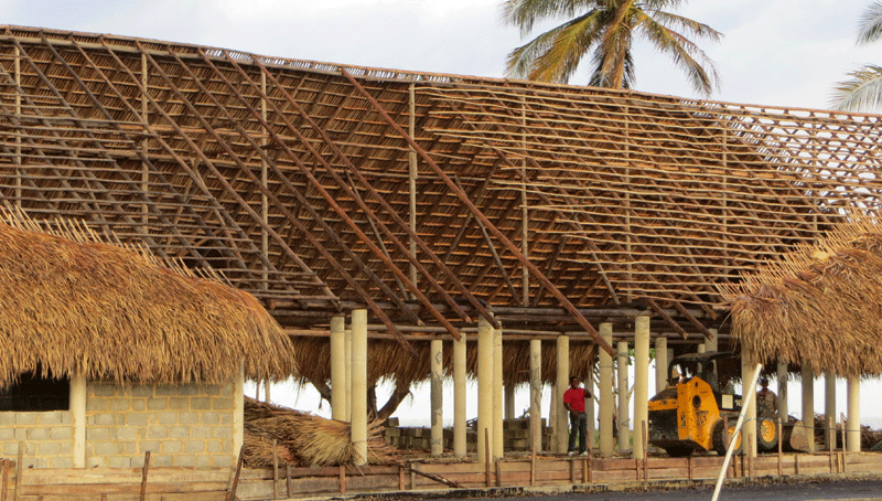 Estructuras de madera y muros de carga en Trinidad Cuba