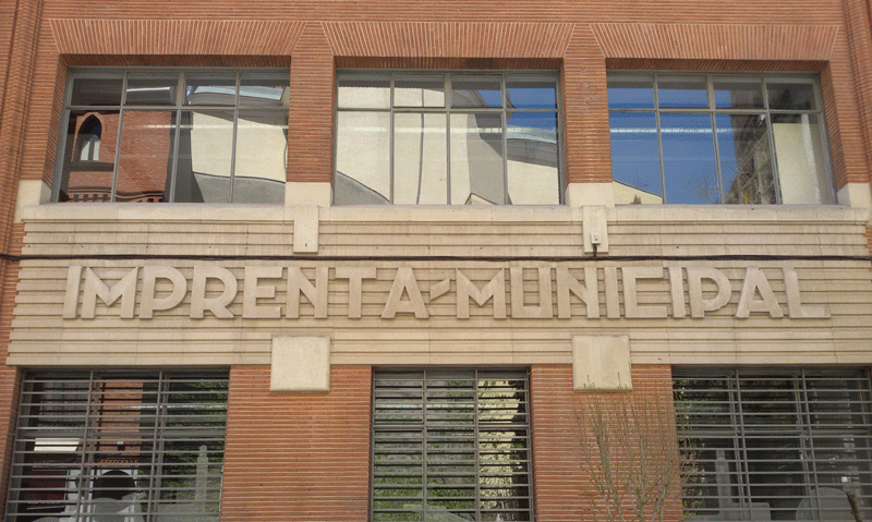 Arquitectura industrial imprenta Madrid rehabilitación estructural