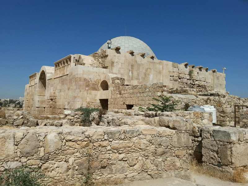 Rehabilitación del palacio omeya de Amman. Cúpula de madera